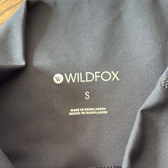 Wildfox Black Leggings with holographic star accents - Picture 3 of 5